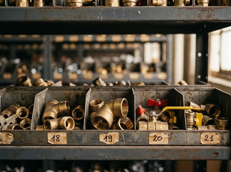 Materiales de fontanería y calefacción en el almacén de Difoncave en A Coruña